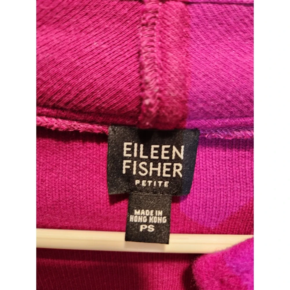 Eileen Fisher Petite Wool Jacket Pink‎ PS Lambswool Open Front Cardigan